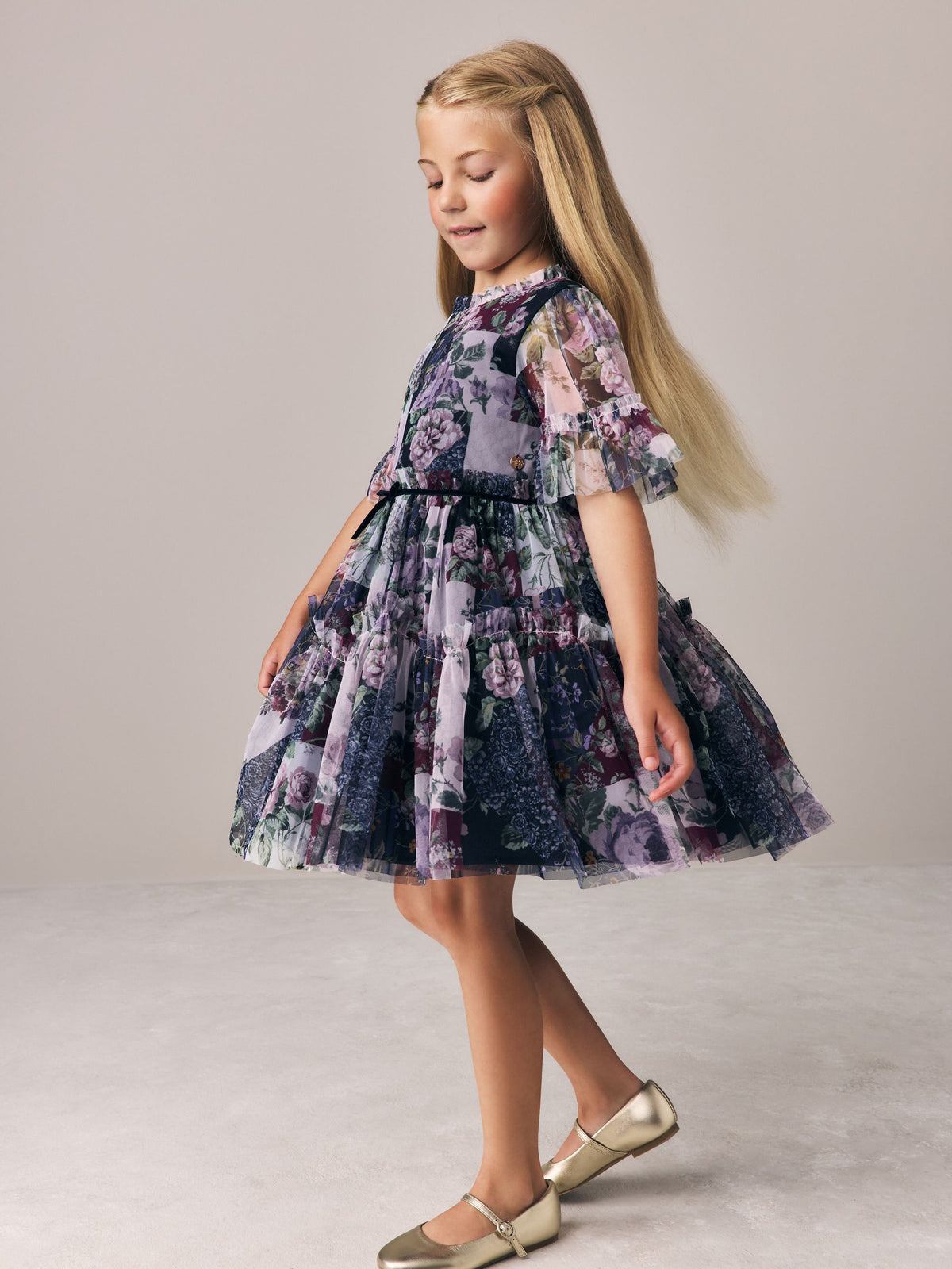 Dsiney Kidz - Laura Ashley Multi Patch Print Dress image 2
