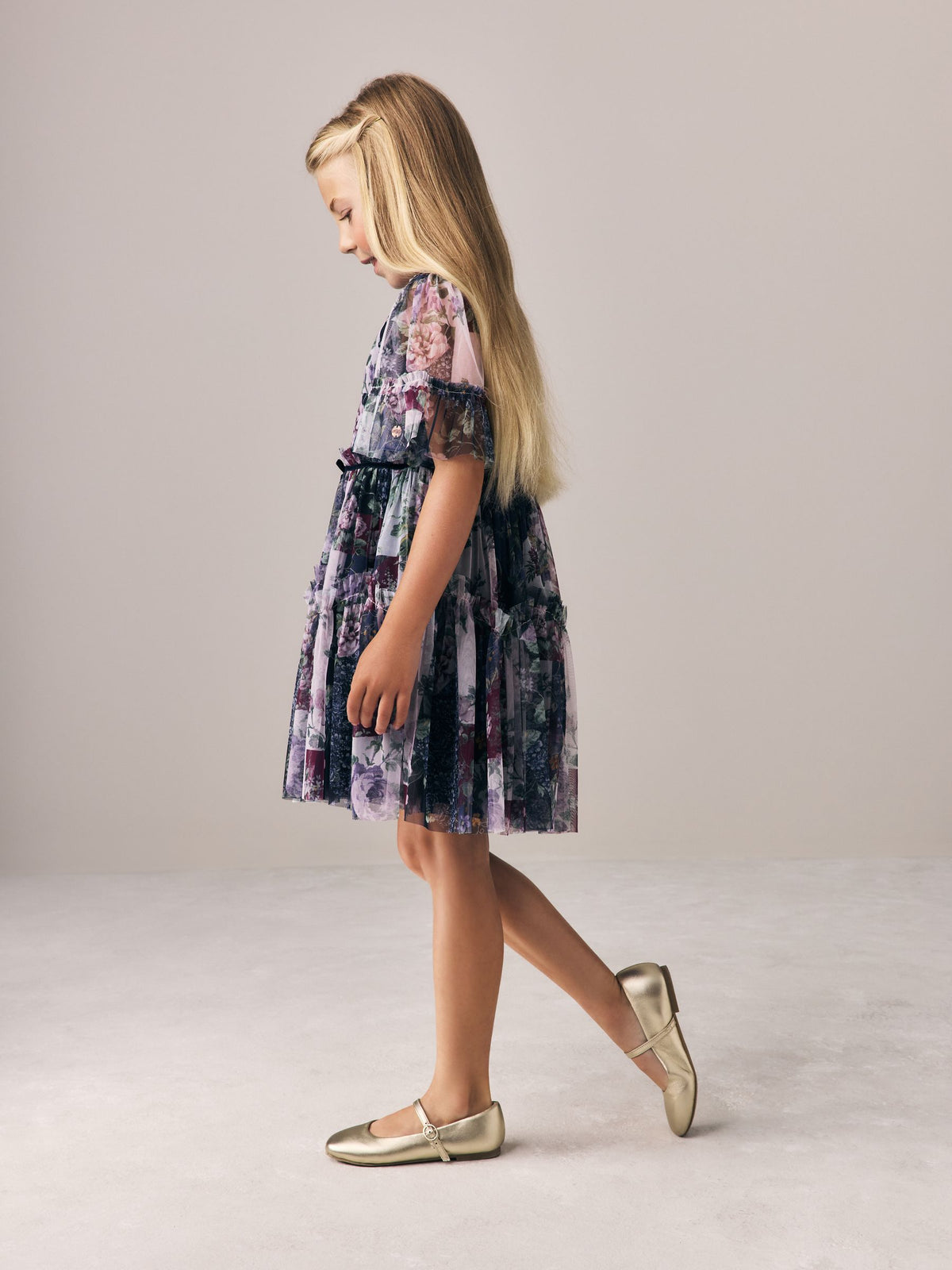 Dsiney Kidz - Laura Ashley Multi Patch Print Dress image 4
