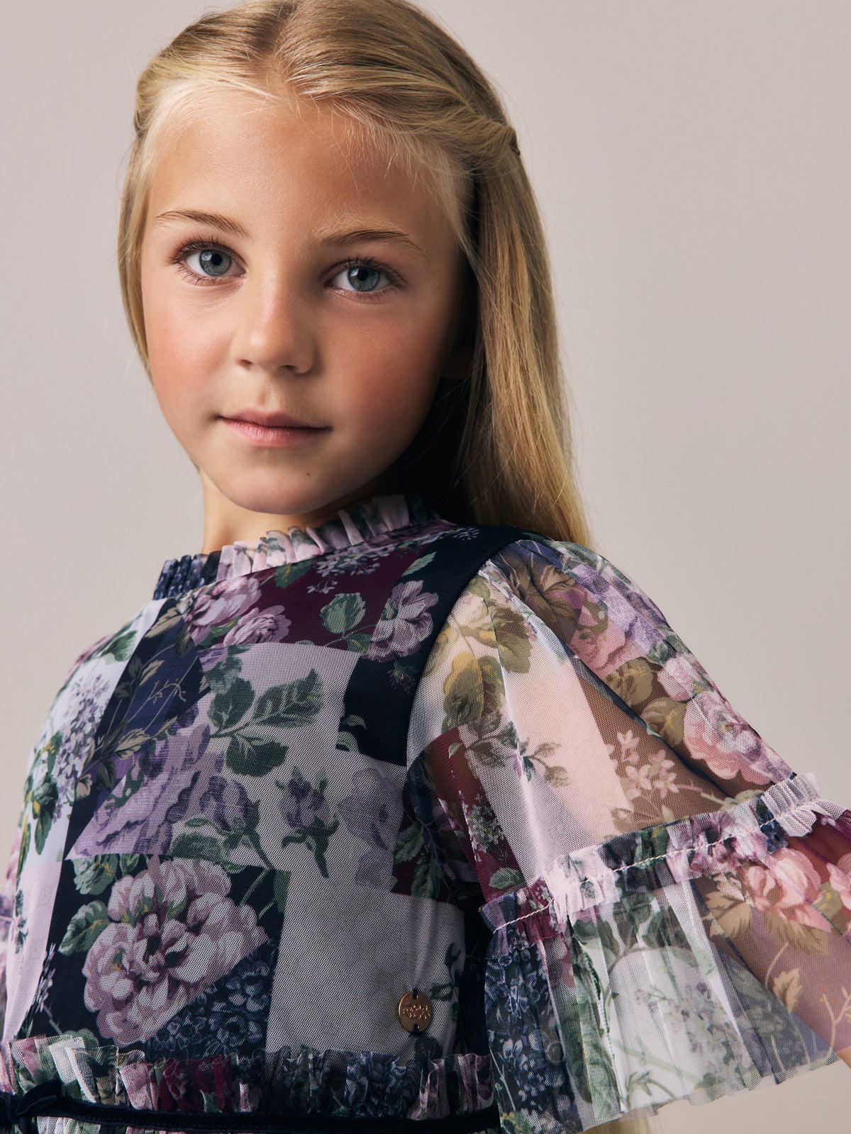 Dsiney Kidz - Laura Ashley Multi Patch Print Dress image 5