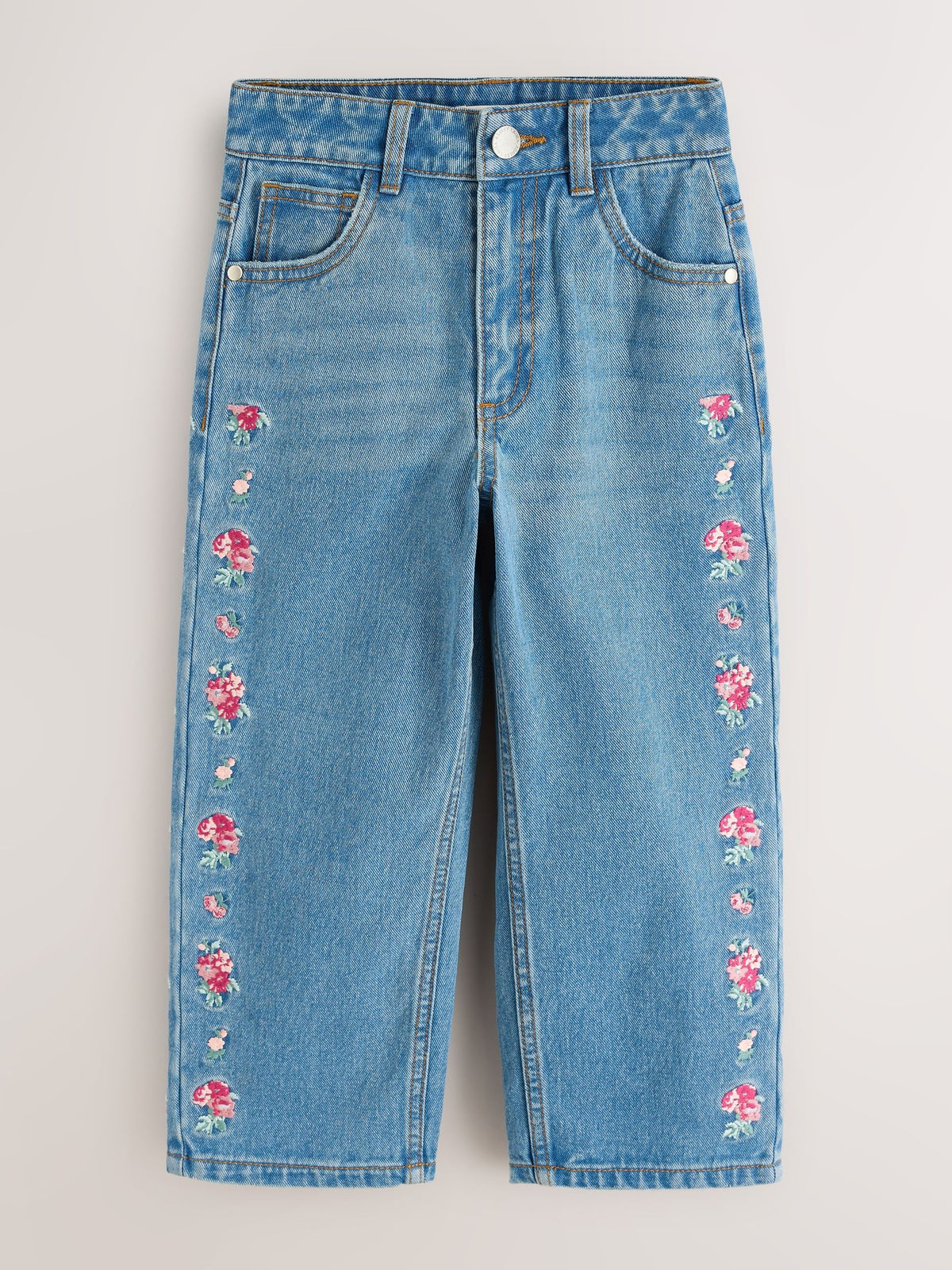 Dsiney Kidz - Laura Ashley Blue Denim Embroided Denim Jeans image 1