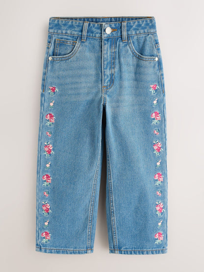 Dsiney Kidz - Laura Ashley Blue Denim Embroided Denim Jeans image 1