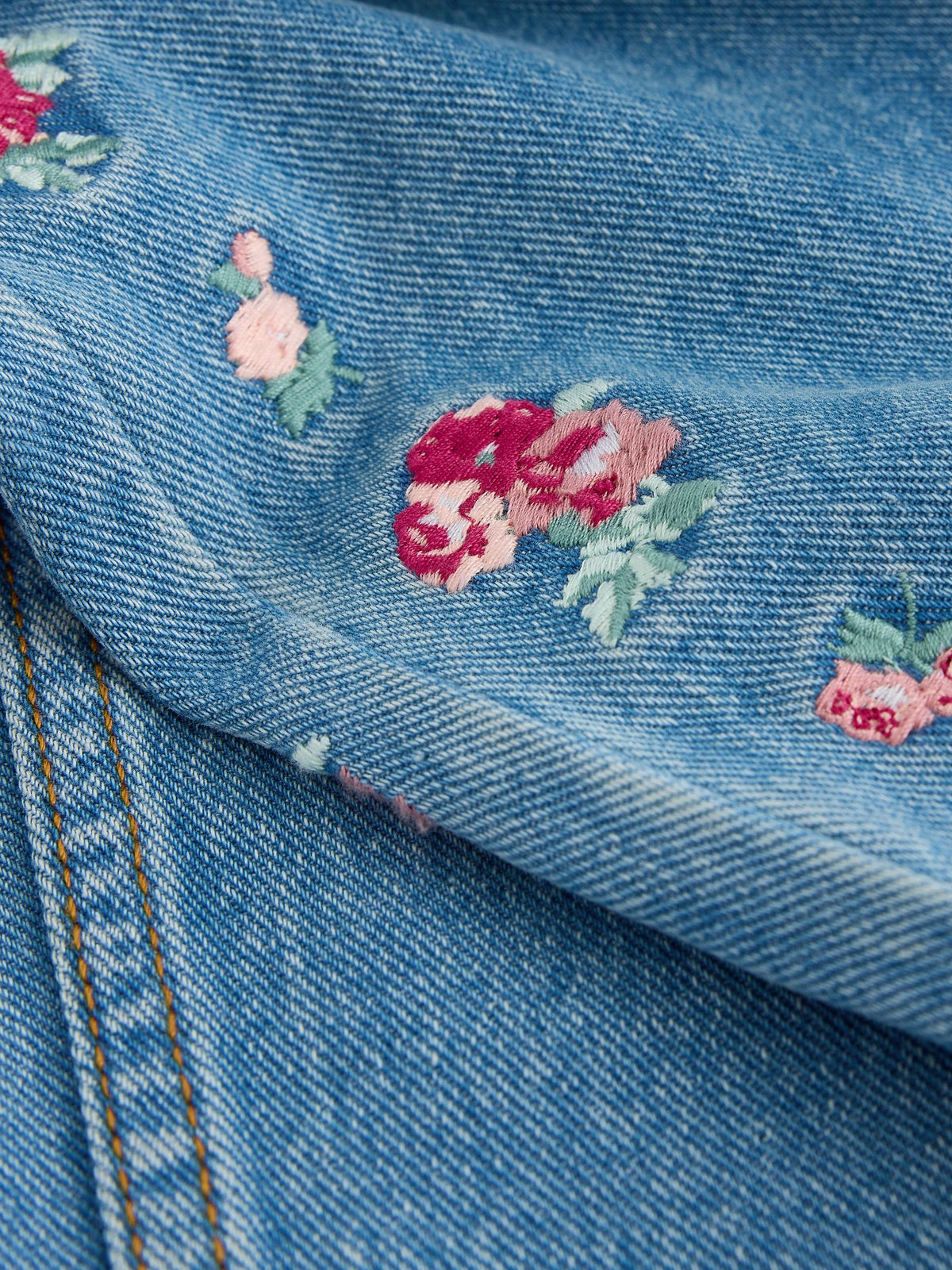 Dsiney Kidz - Laura Ashley Blue Denim Embroided Denim Jeans image 3