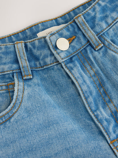 Dsiney Kidz - Laura Ashley Blue Denim Embroided Denim Jeans image 4
