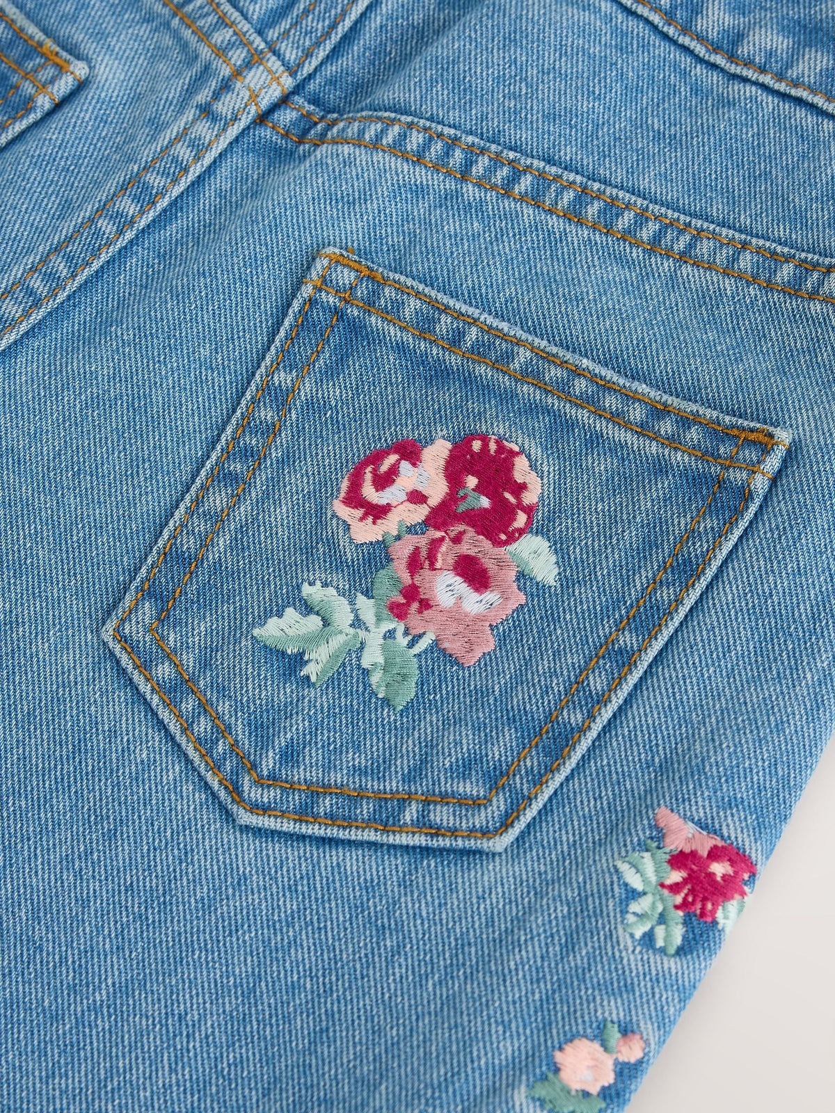 Dsiney Kidz - Laura Ashley Blue Denim Embroided Denim Jeans image 5