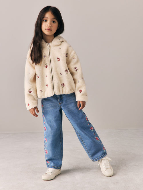 Dsiney Kidz - Laura Ashley Cream Embroided Fleece image 1