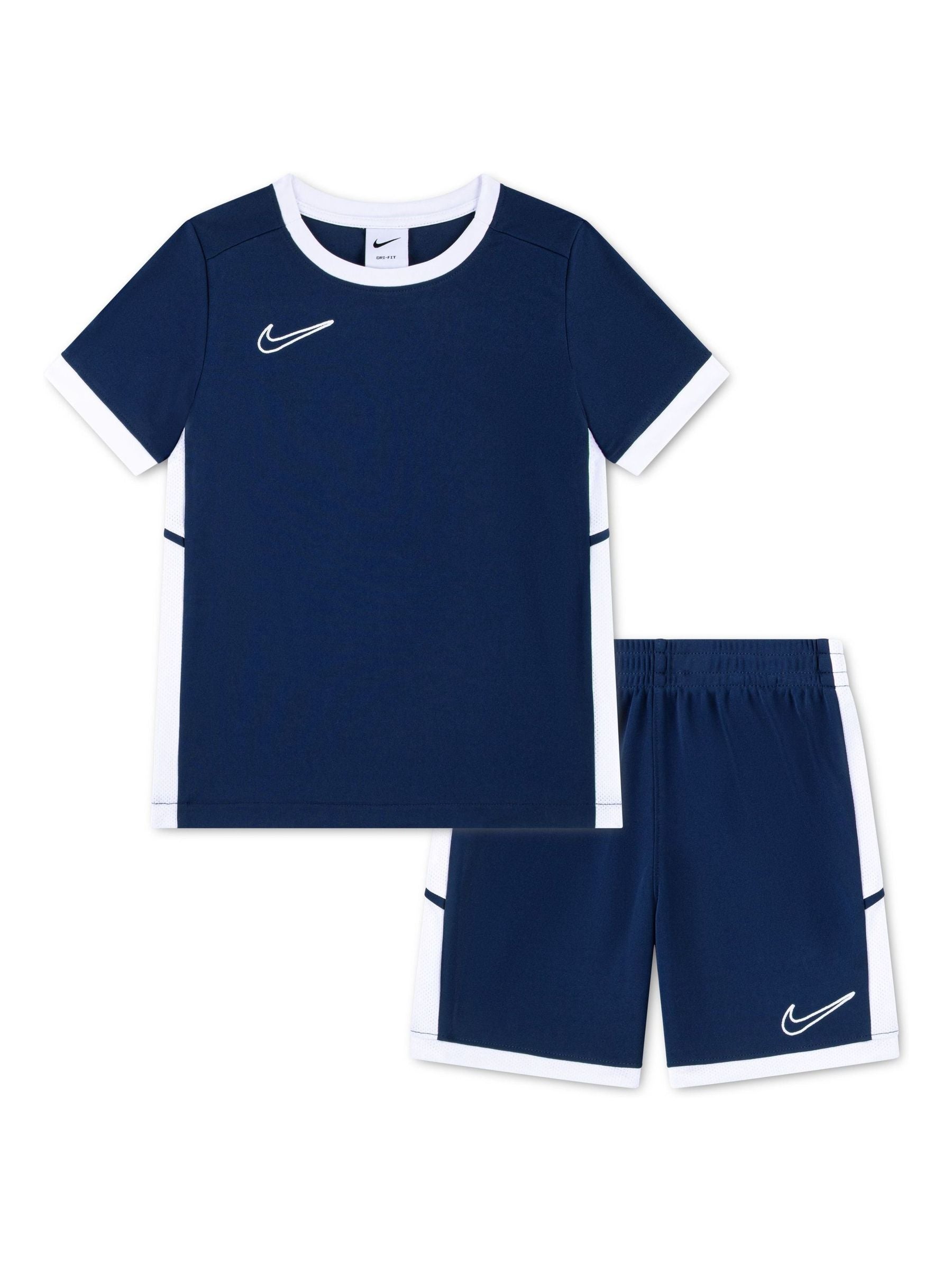 Dsiney Kidz - Nike Navy/White Dri-FIT Academy T-Shirt and Shorts Set image 1