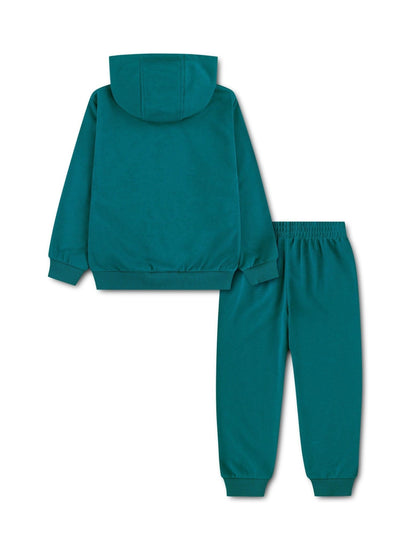 Dsiney Kidz - Nike Green Kids French Terry Full-Zip Tracksuit image 2
