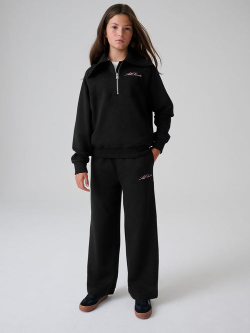 SmALLSAINTS Black Funel Sweater and Wide Leg Jogger Set - image 1