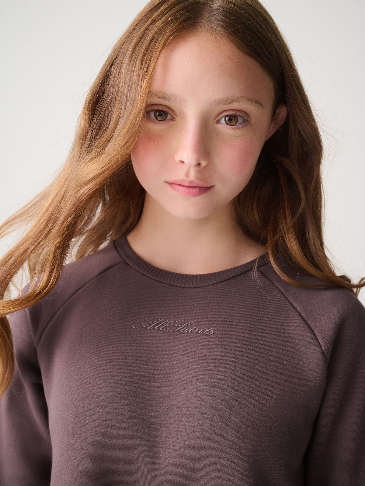 Dsiney Kidz - smALLSAINTS Dark Brown Lee Lace Sweat Dress image 3