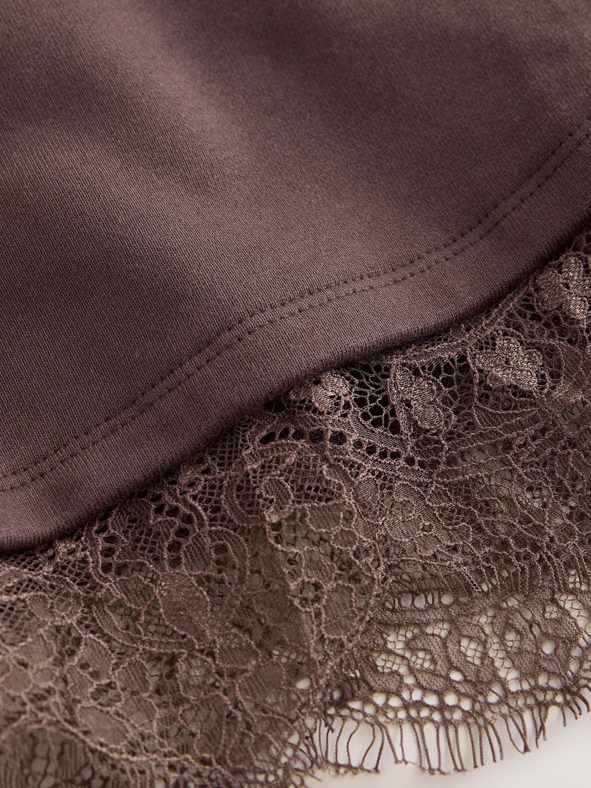 Dsiney Kidz - smALLSAINTS Dark Brown Lee Lace Sweat Dress image 8