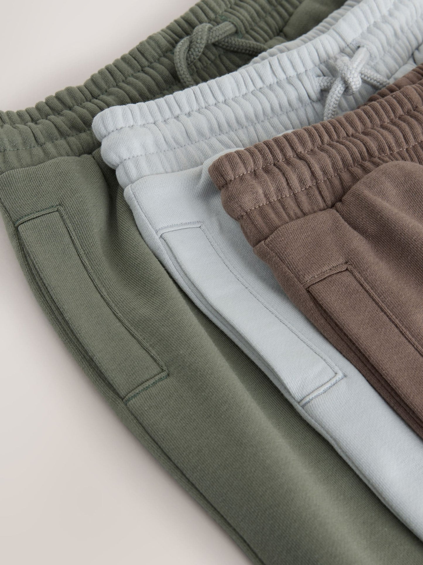 Dsiney Kidz - Brown/Khaki/Grey Wide Fit Joggers 3 Pack (3-16yrs) image 6