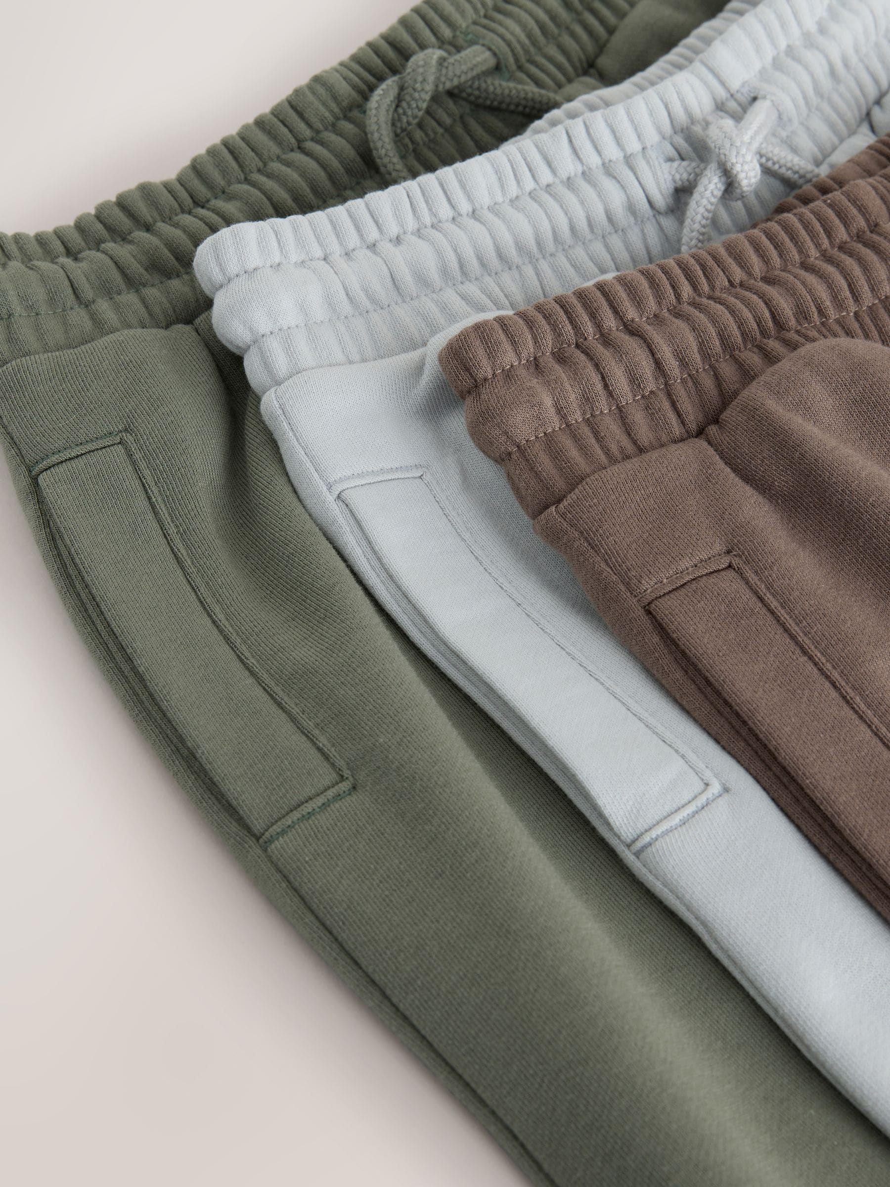 Dsiney Kidz - Brown/Khaki/Grey Wide Fit Joggers 3 Pack (3-16yrs) image 6