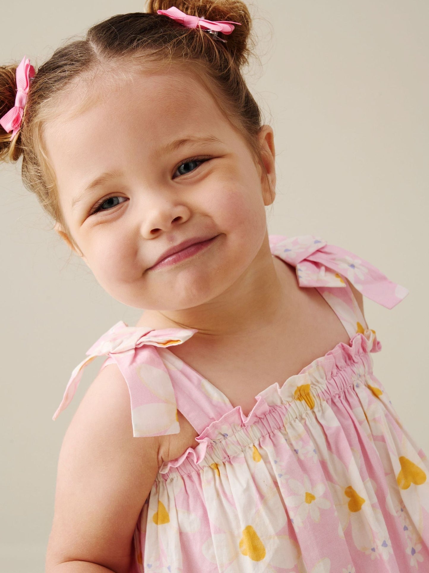 Angel & Rocket Pink Minnie Daisy Print Bow Shoulder Tunic And Bloomer Dress image 4