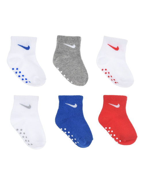 Nike Blue NHN Pop Color Ankle Gripper Socks 6 Pack image 1