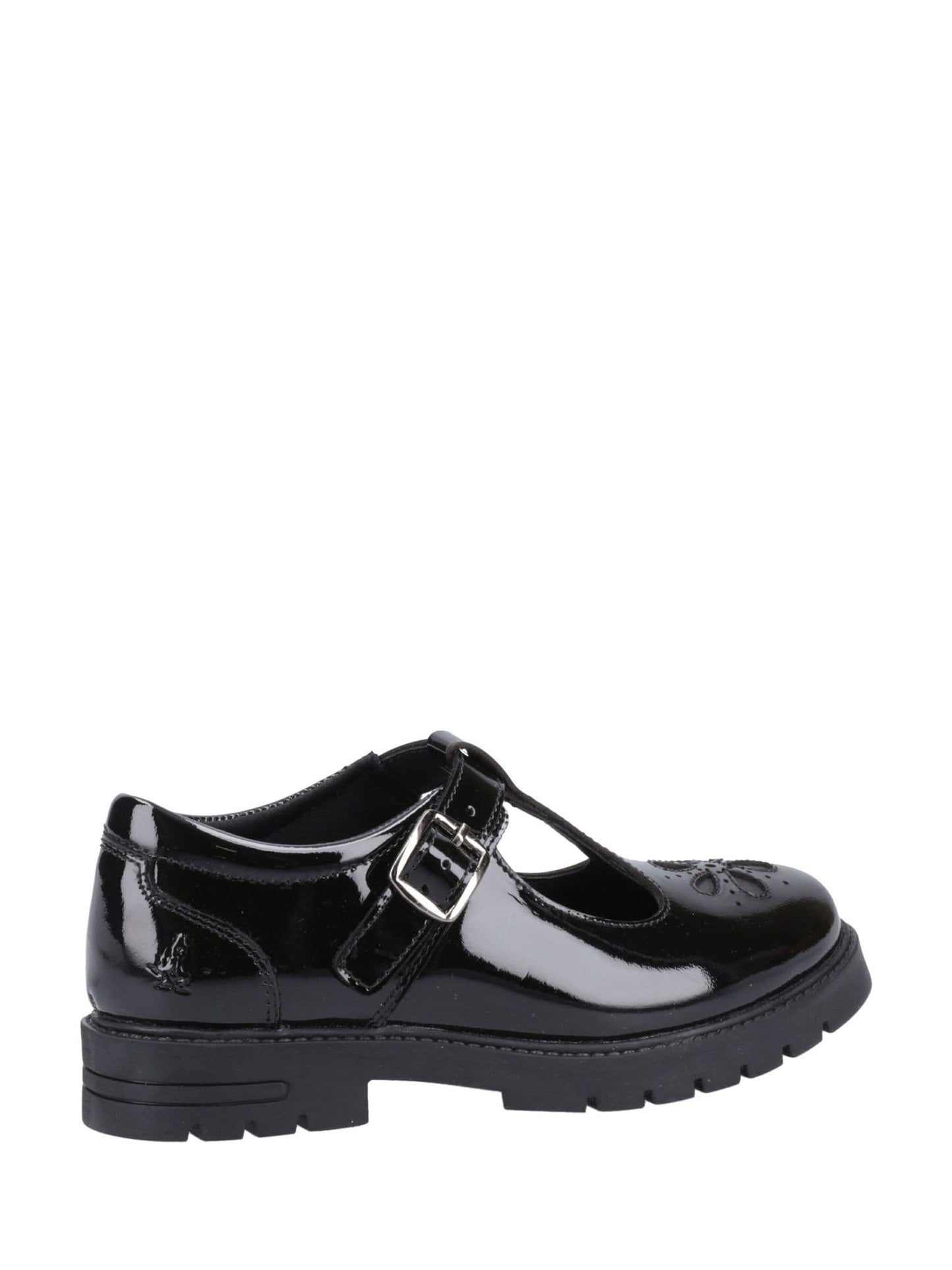 Hush Puppies Black Fiona Patent Senior School Shoes image 3