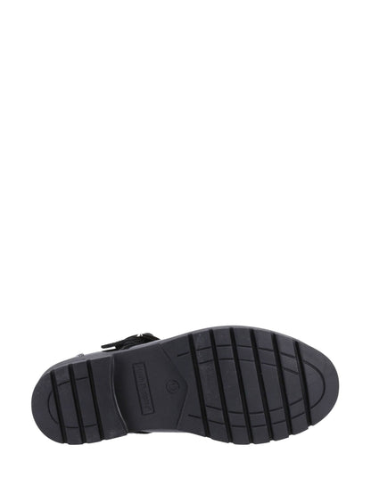 Hush Puppies Black Fiona Patent Senior School Shoes image 4