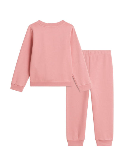 Dsiney Kidz - The North Face Pink Evolution Simple Dome Sweat Top & Joggers Set image 5