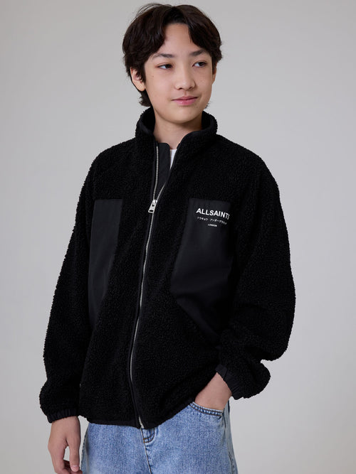 smALLSAINTS Black Underground Washed Fleece - image 1