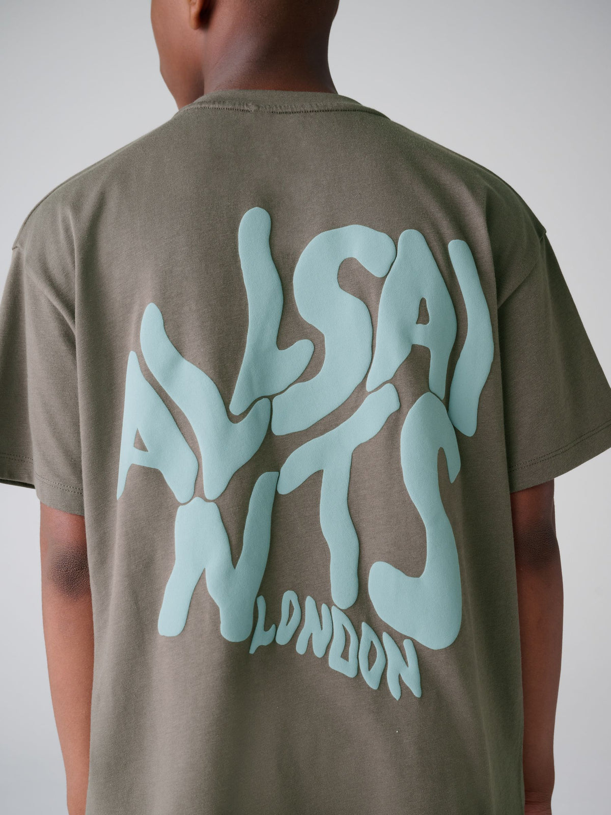 smALLSAINTS Khaki Green Oversized Orlando Logo Crew T-Shirt - image 4