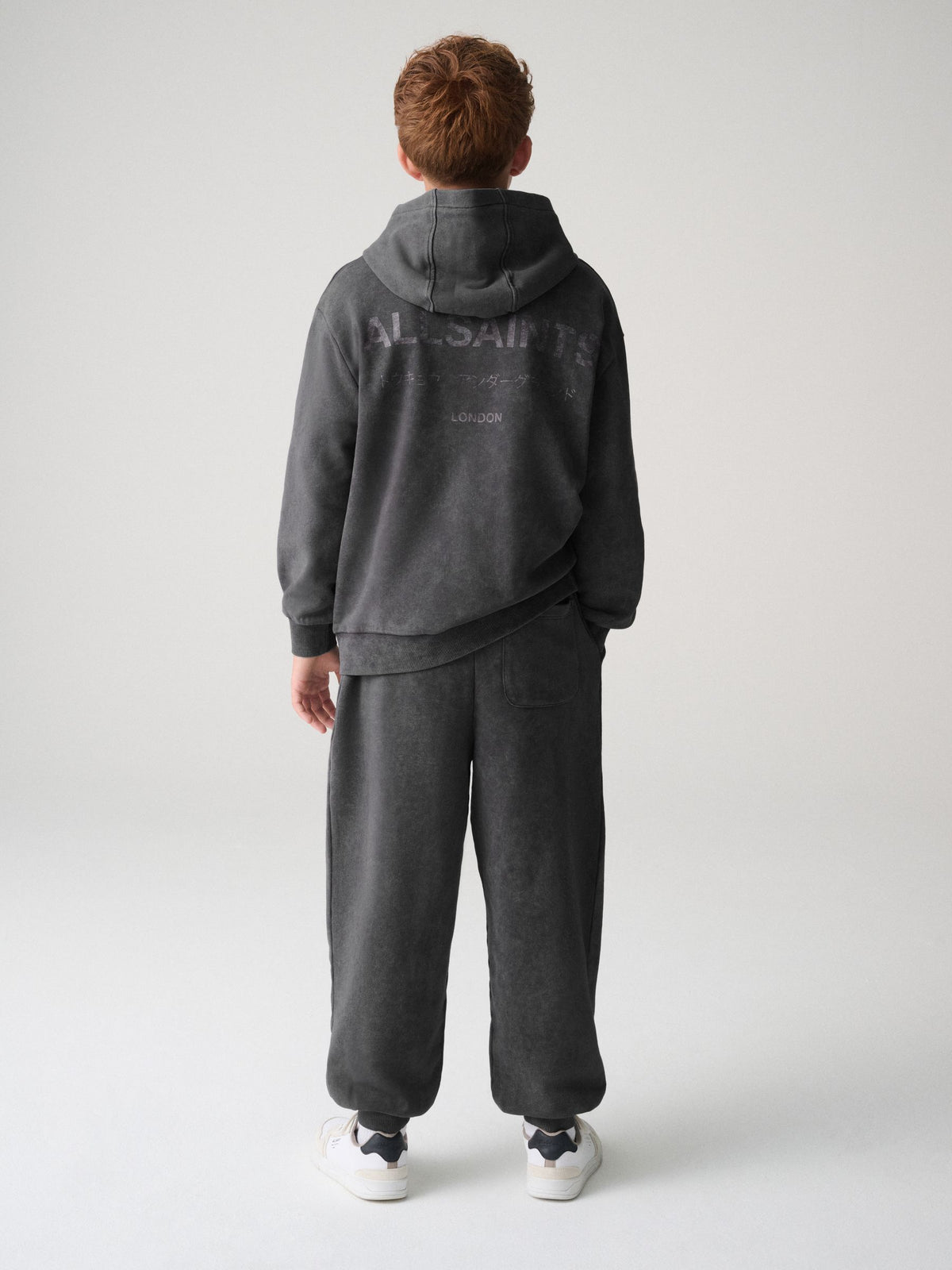smALLSAINTS Charcoal Grey Underground Oversized Pullover Hoodie - image 3