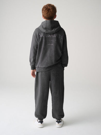 smALLSAINTS Charcoal Grey Underground Oversized Pullover Hoodie - image 3