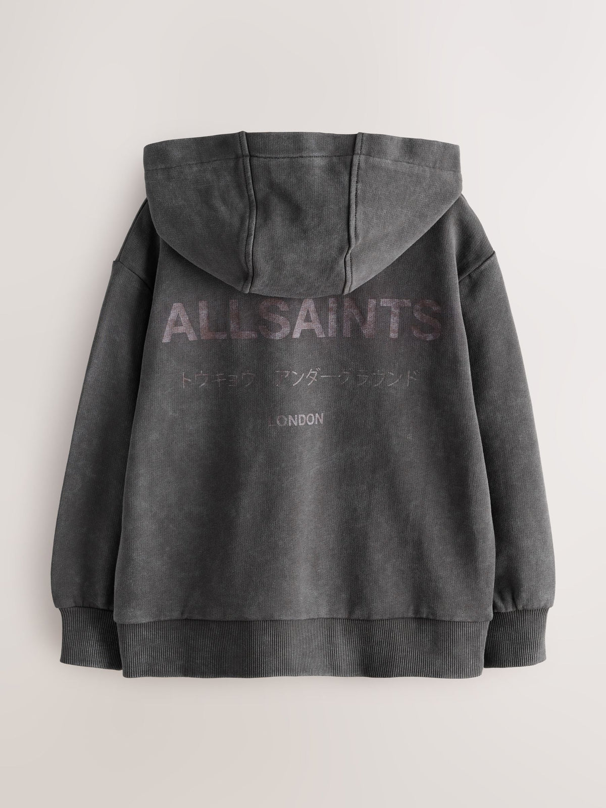smALLSAINTS Charcoal Grey Underground Oversized Pullover Hoodie - image 7