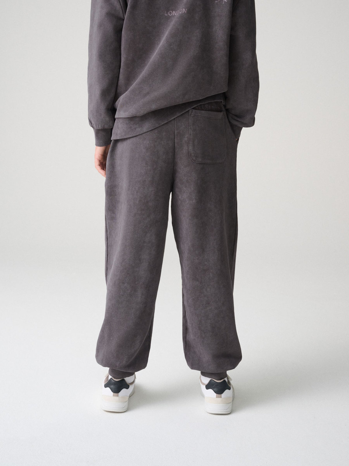 smALLSAINTS Charcoal Grey Underground Barrel Leg Joggers - image 2