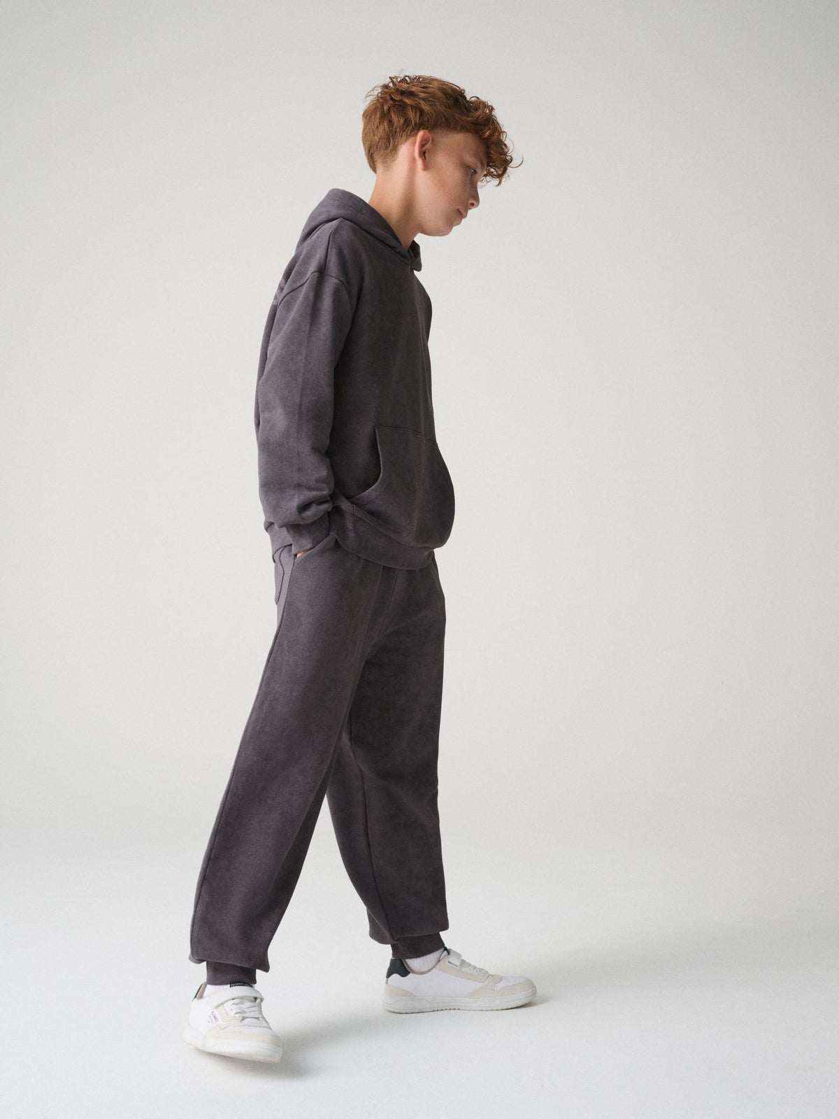 smALLSAINTS Charcoal Grey Underground Barrel Leg Joggers - image 3