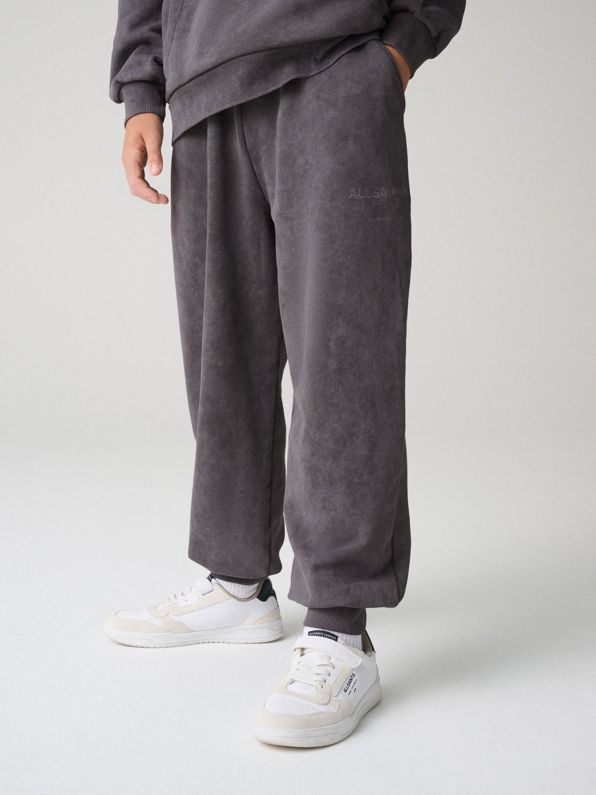 smALLSAINTS Charcoal Grey Underground Barrel Leg Joggers - image 4