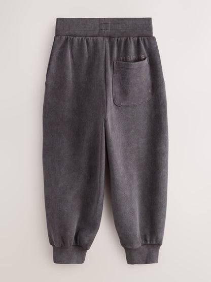 smALLSAINTS Charcoal Grey Underground Barrel Leg Joggers - image 8