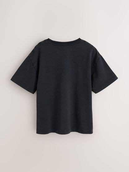 smALLSAINTS Washed Grey/Black Logo Crew Relaxed T-Shirts 3 Pack - image 5