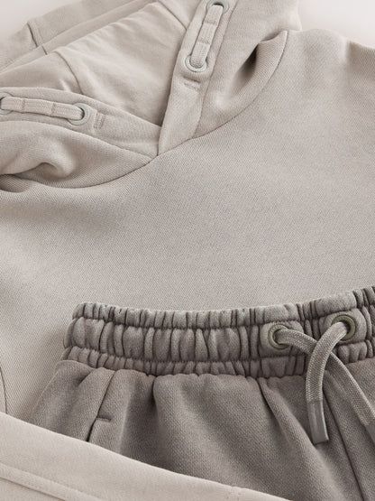 smALLSAINTS Stone Stamp Oversized Hoodie and Joggers Set - image 11