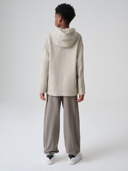 smALLSAINTS Stone Stamp Oversized Hoodie and Joggers Set - image 4