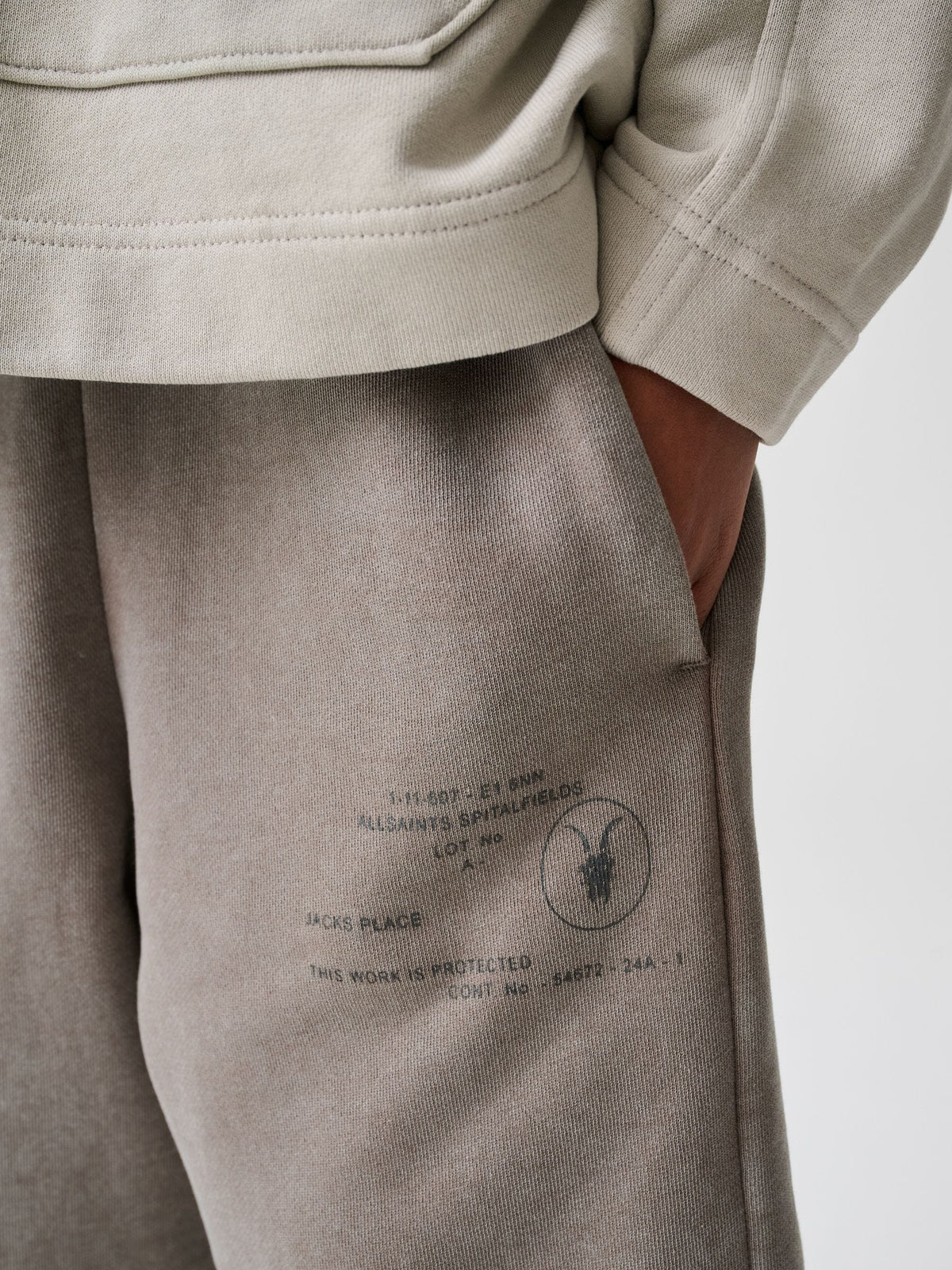 smALLSAINTS Stone Stamp Oversized Hoodie and Joggers Set - image 7