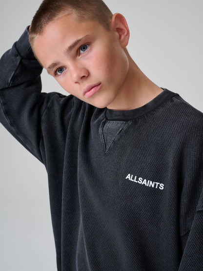 smALLSAINTS Washed Black Textured Sweatshirt and Joggers Set - image 5