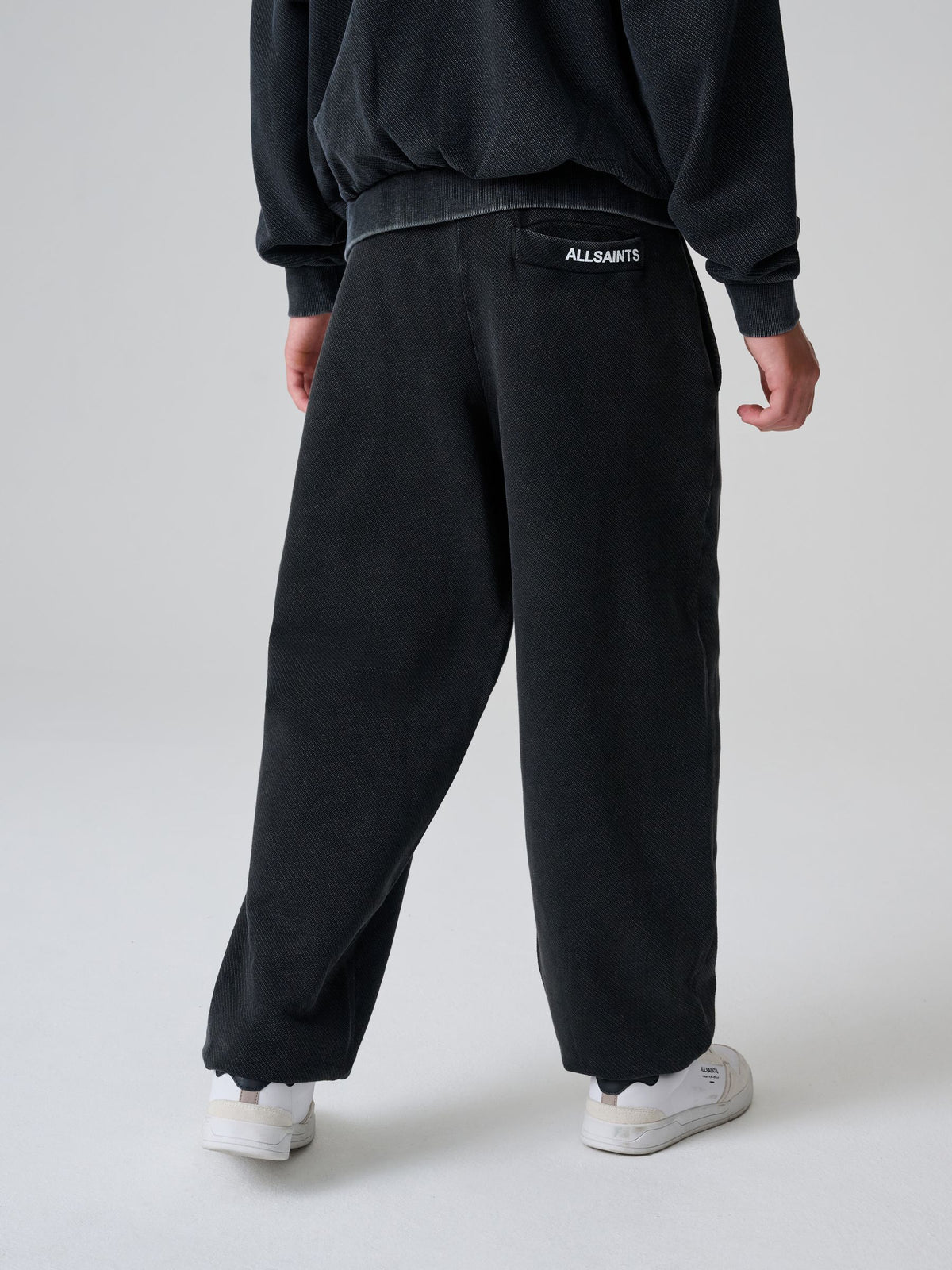 smALLSAINTS Washed Black Textured Sweatshirt and Joggers Set - image 7