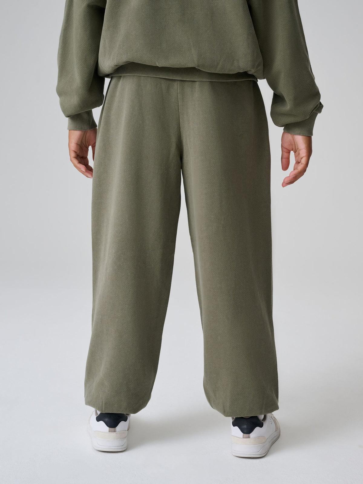 SmALLSAINTS Khaki Green Block Logo Washed Hoodie and Jogger Set - image 6