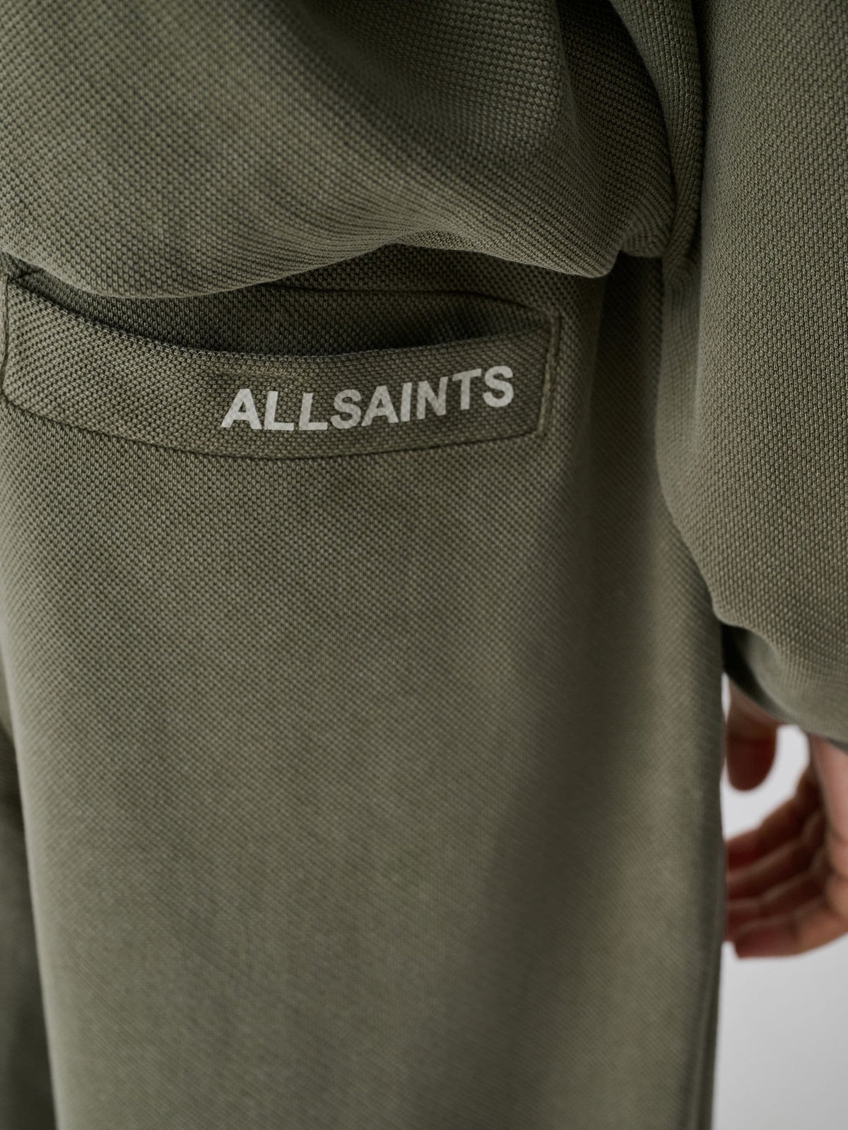 SmALLSAINTS Khaki Green Block Logo Washed Hoodie and Jogger Set - image 7