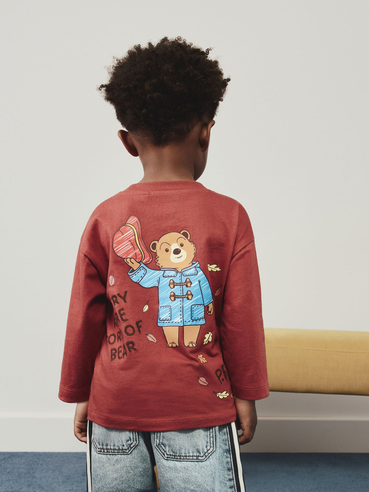 Dsiney Kidz - Burnt Orange Long Sleeve Paddington T-Shirt (3mths-8yrs) image 3