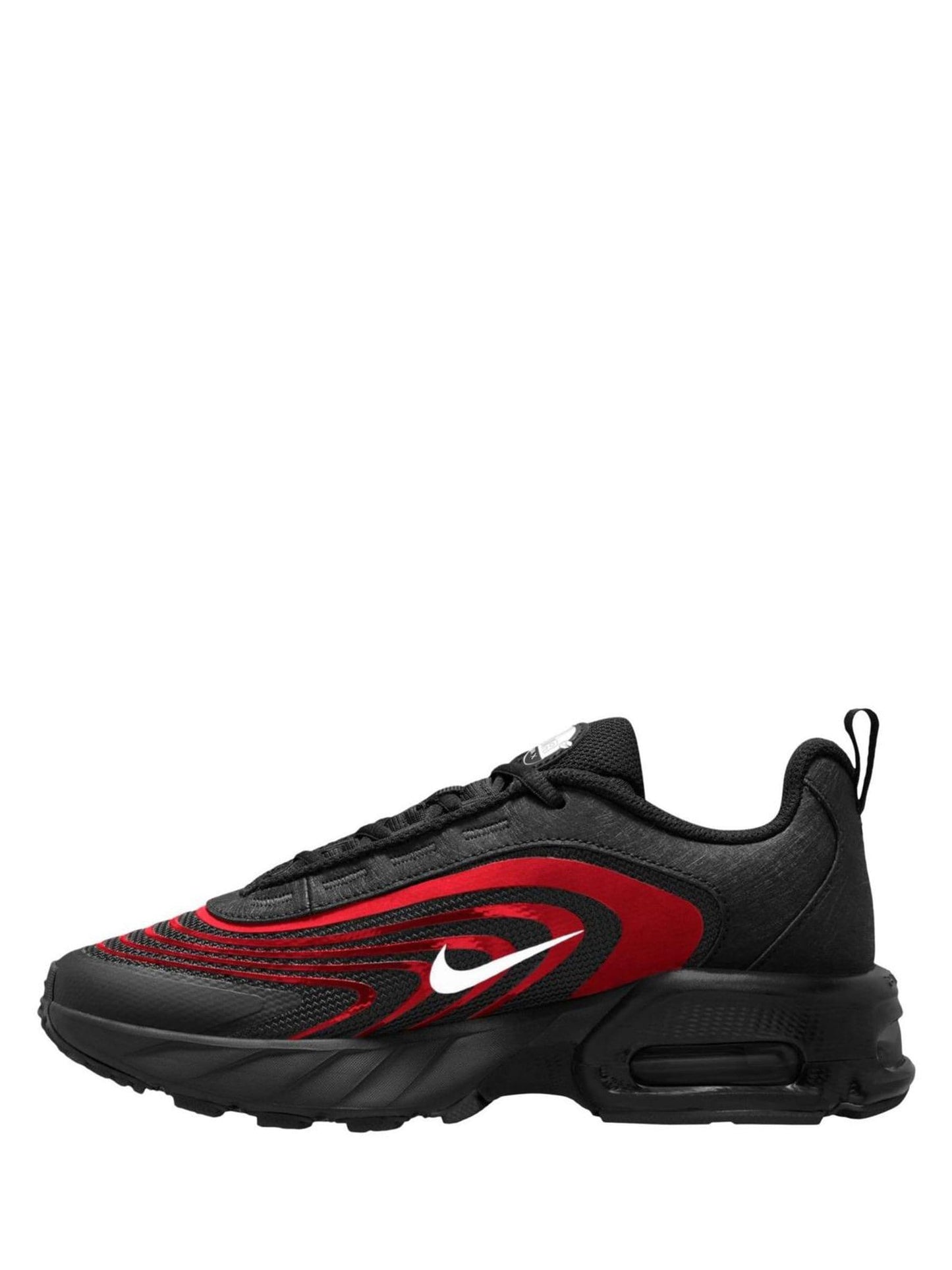 Nike Black/University Red Youth Air Max Fire Trainers image 2