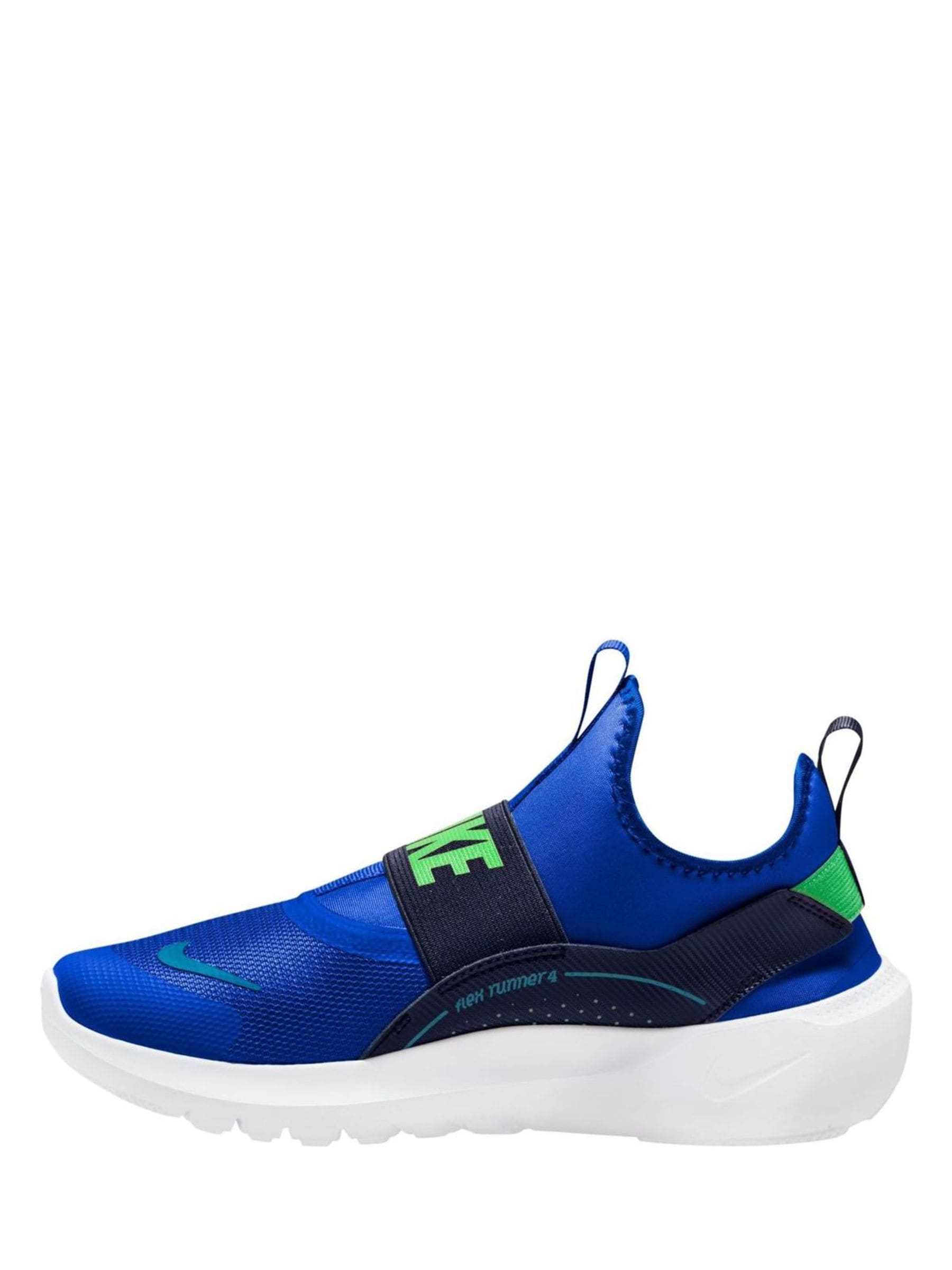 Nike Racer Blue Youth Flex Runner 4 Trainers image 2