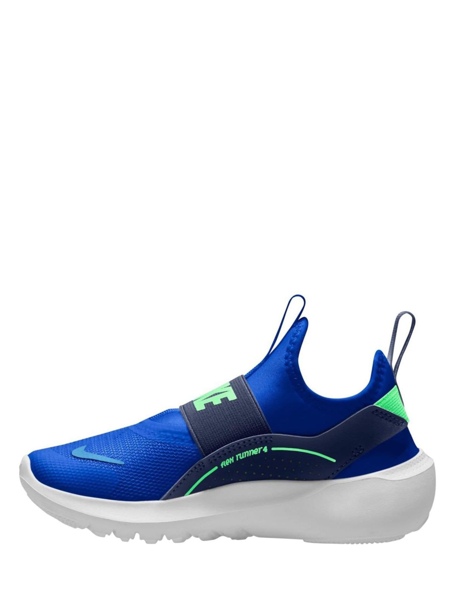 Nike Racer Blue Junior Flex Runner 4 Trainers image 2