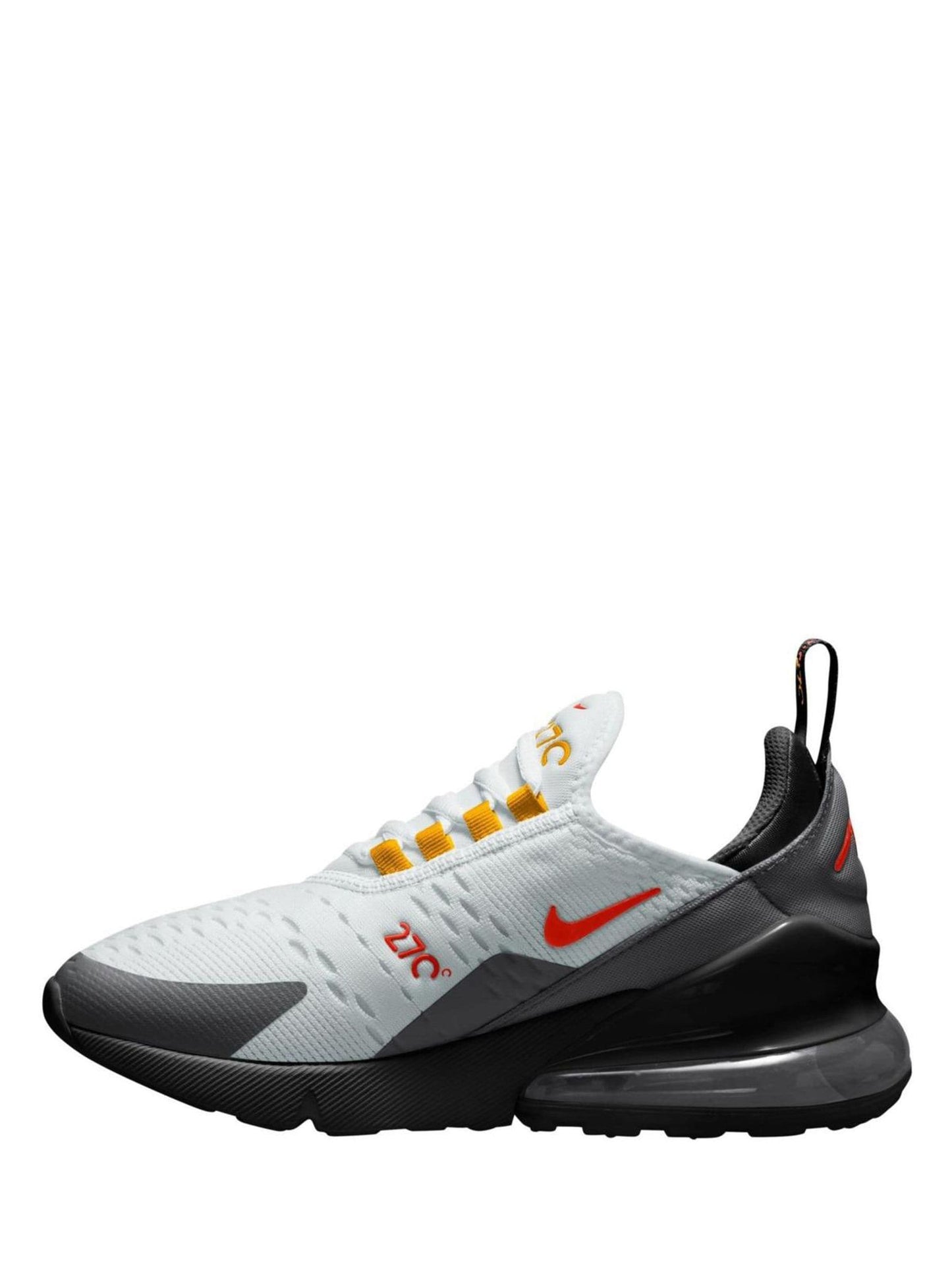 Nike Black/White Picante Red Youth Air Max 270 Trainers image 2