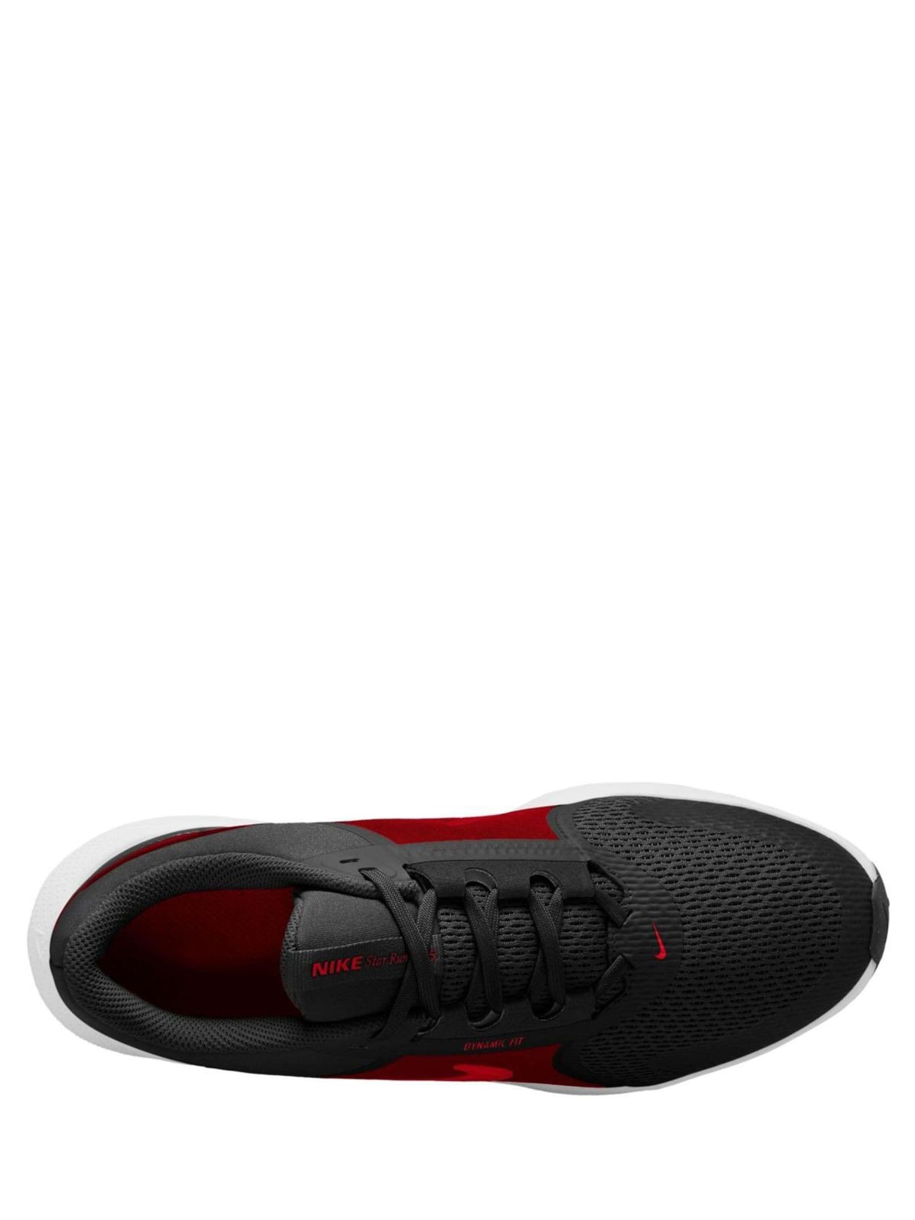 Nike Black/University Red Youth Star Runner 5 Trainers image 3