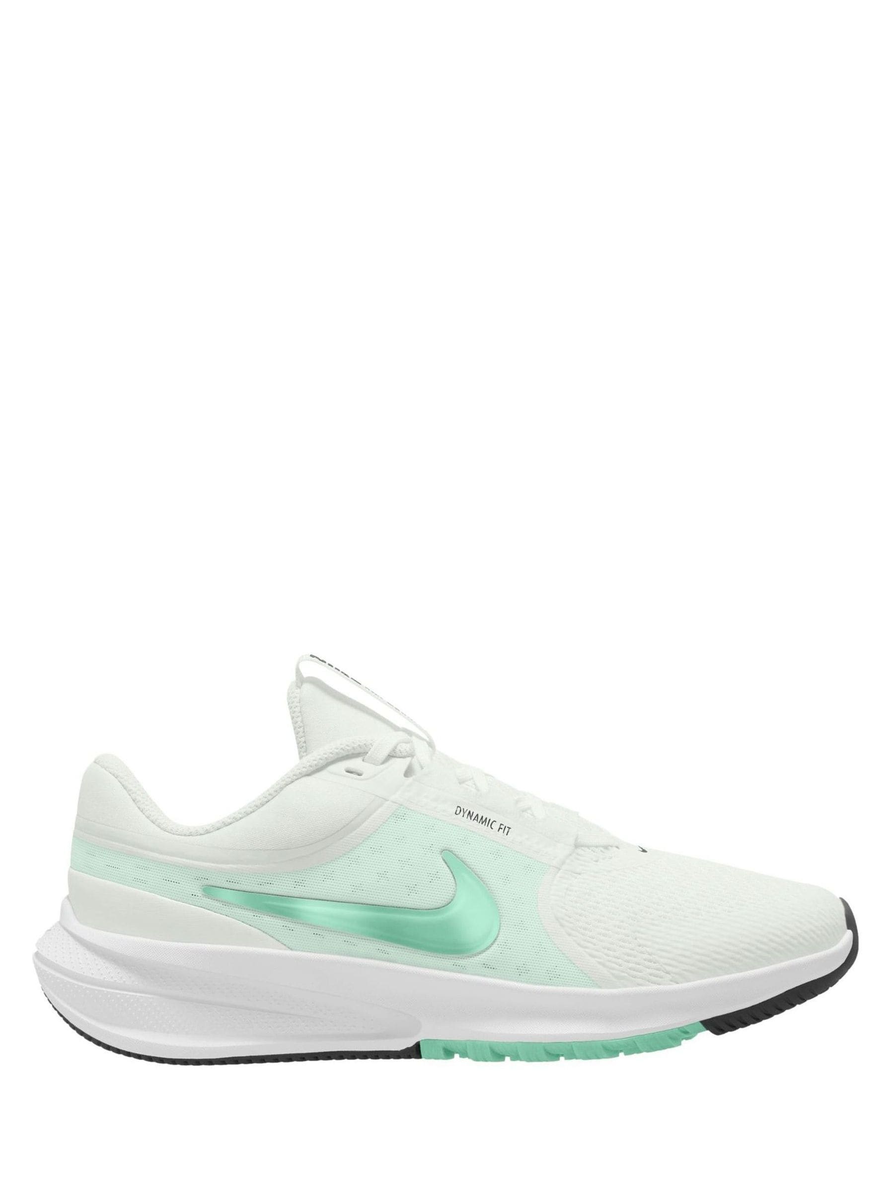 Nike White/Arctic Green Youth Star Runner 5 Trainers image 1