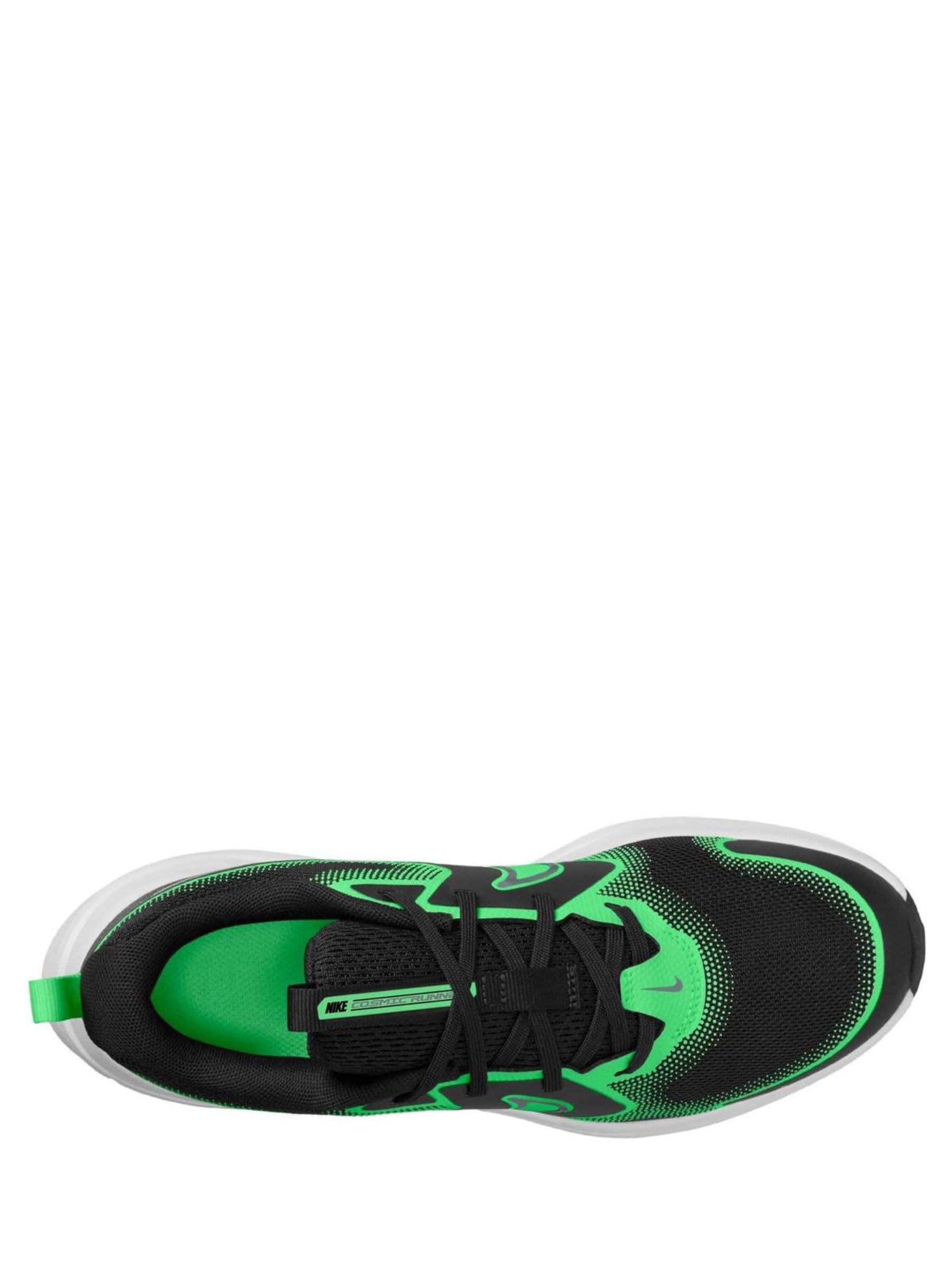 Nike Black/Illusion Green Youth Cosmic Running Trainers image 3