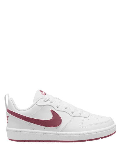 Nike White/Pink Smoke Youth Court Borough Low Recraft Trainers image 1