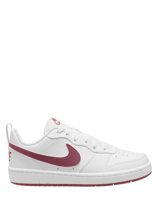 Nike White/Pink Smoke Youth Court Borough Low Recraft Trainers image 1