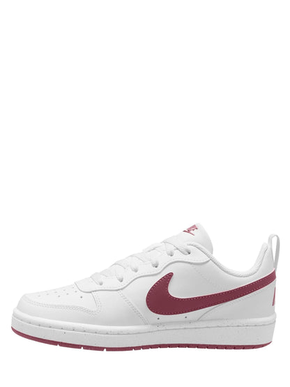 Nike White/Pink Smoke Youth Court Borough Low Recraft Trainers image 2