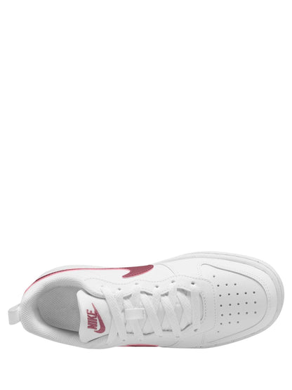 Nike White/Pink Smoke Youth Court Borough Low Recraft Trainers image 3